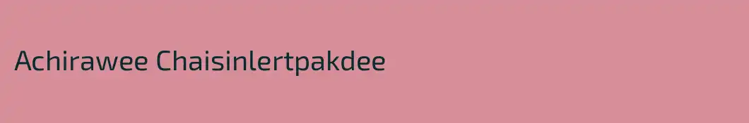 Achirawee Chaisinlertpakdee